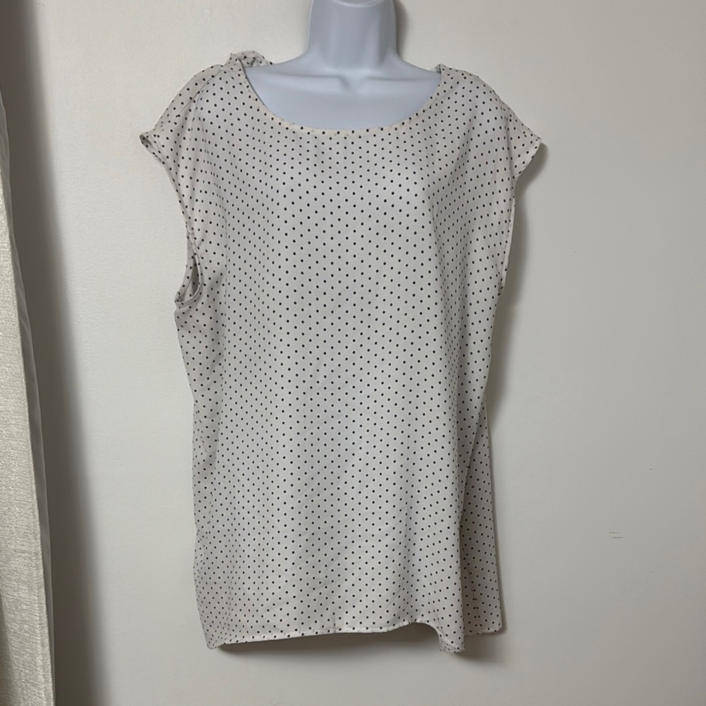 Halogen Polka Dot Sleeveless Top